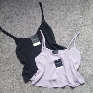 Top Shop Lilac & Black Cami Bundle
